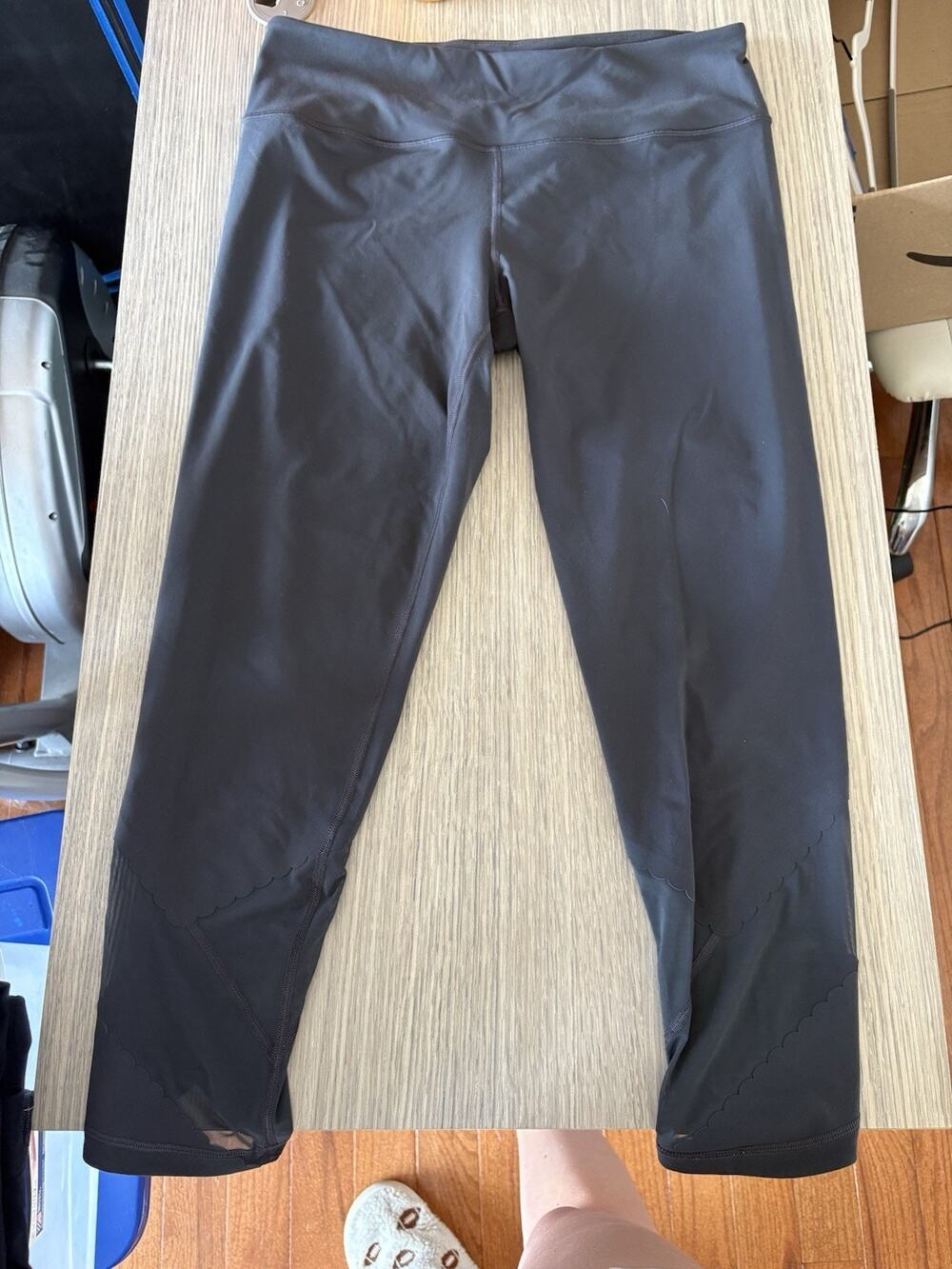 Y2K Victoria's Secret VSX Sport Knockout Tight Leggings Blue Grey Size XL